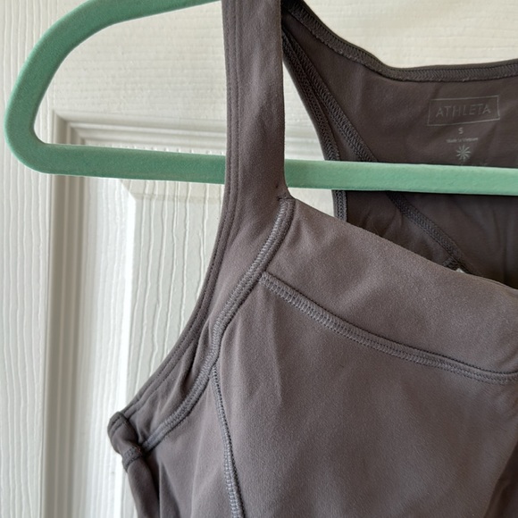 Athleta switchback racer tank, gray, size small - Picture 3 of 6